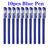 10pcs Premium Gel Pens Set - Black, Blue, and Red Refillable Ink with 0.5mm Bullet Tip - Perfect for School, Office, and Art Projects - Kawaii Stationery Supplies