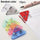 10PCS Multiple Colour triangle transparent file edge clip metal firm office school supplies