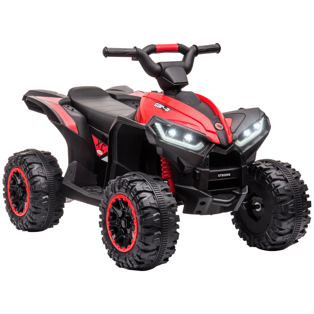 DodiOnline 12V Ride-On Quad Bike w/ Music, Horn, for Ages 3-5 Years - Red