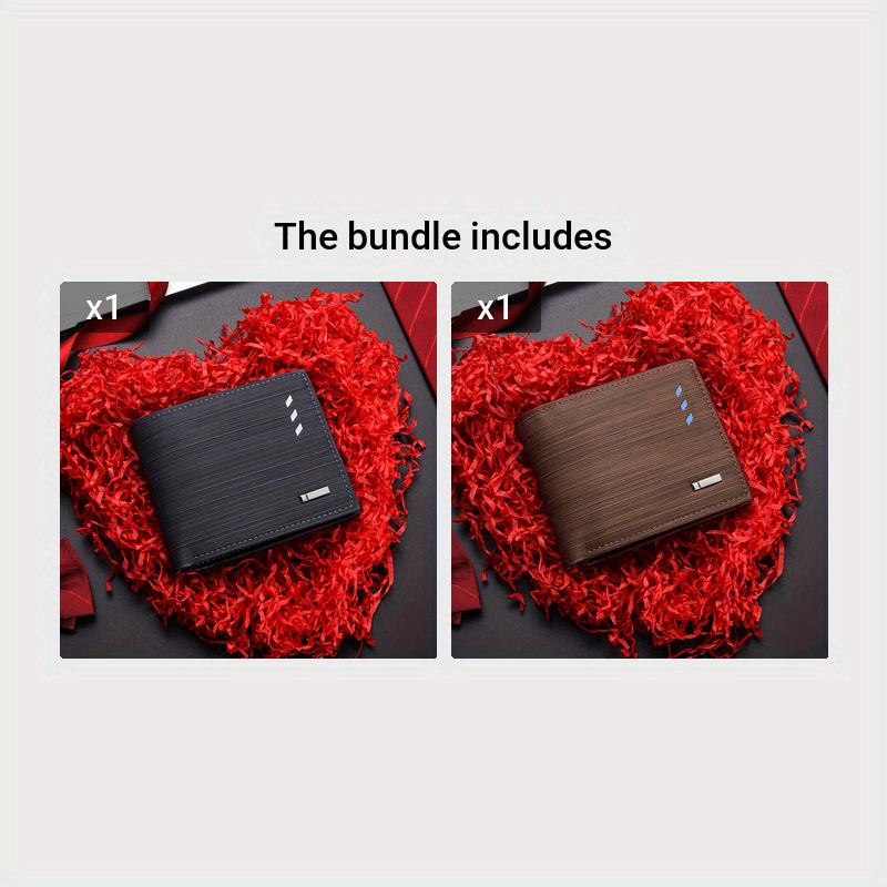 1pc Men's Multi-card Wallet, Horizontal Trendy PU Leather Business Card Holder