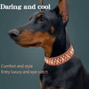 1pc Rivet Pet Collar, Retro Leather Dog Collar, Suitable For Pets Neckwear Accessories
