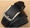 Men Cowhide Genuine Leather Prong Buckle Belt For Men