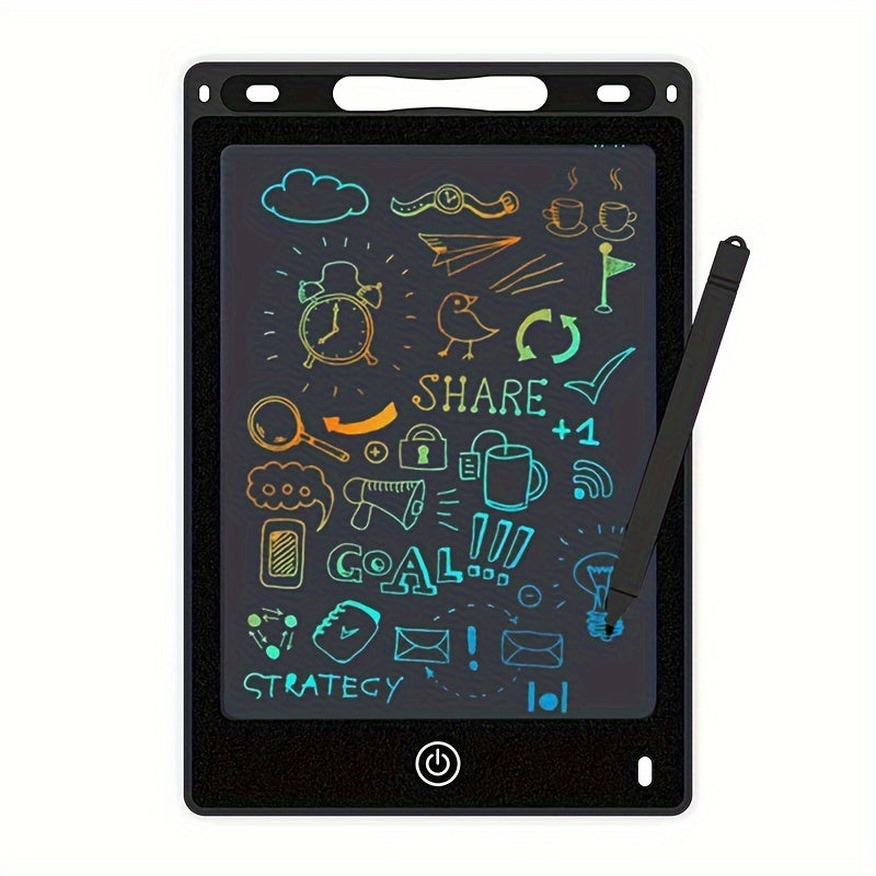1pcs 8.5-Inch Durable ABS LCD Writing Tablet for Kids, Electronic Doodle Pad with One-Click Erase, Ideal Educational Toy Gift for Birthday, Halloween, Christmas, and Thanksgiving