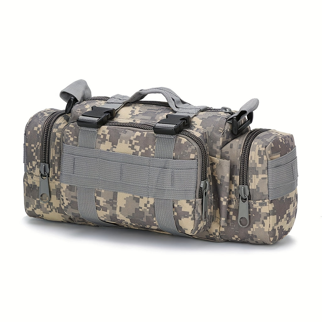 [Tactical Multi Tool Waist Pack] Tactical Multi-Tool Waist Pack - Black, Zippered, Durable Polyamide Fabric, Ideal for Cycling, Hiking, and Outdoor Activities, Outdoor Gear | Zippered Waist Pack | Adjustable Strap, Utility Wa