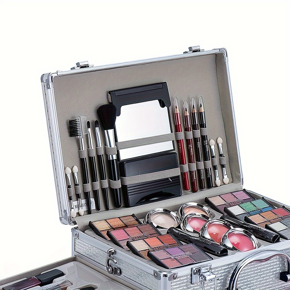 106-Piece Professional Makeup Set - Ultimate Multifunctional Beauty Kit with Eyeshadow, Lipstick, Mascara, Lip Liner, Makeup Brushes, and More - Perfect Gift for Mothers Day, Makeup Artists, and Beauty Enthusiasts