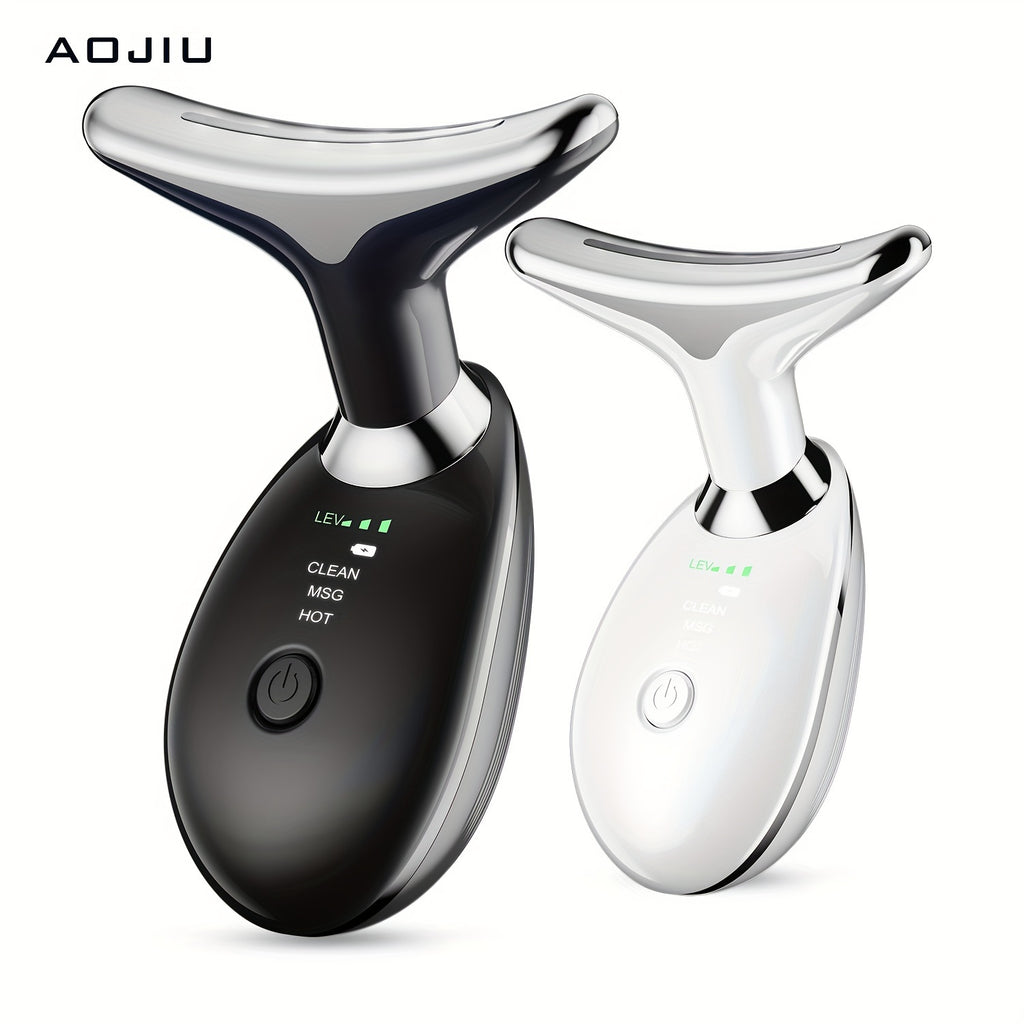 AOJIU SpaLux - 3-Mode Portable Neck and Facial Massager for Relaxation, Skin Care, and Beauty - Perfect Gift for Girls and Women