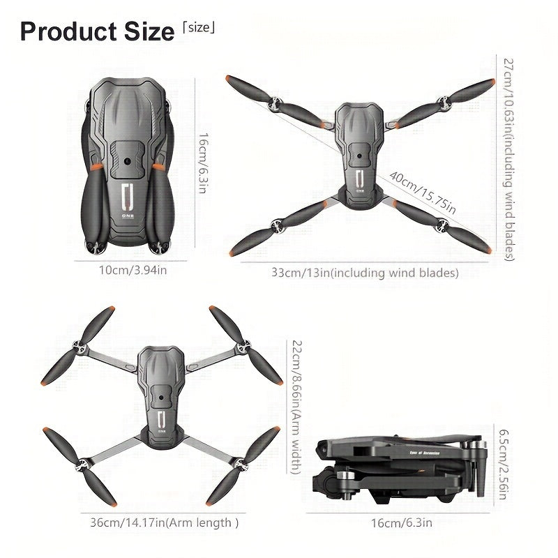Beginner-Friendly D1 Drone with Obstacle Avoidance, Brushless Motors, Optical Flow, and Dual-Camera Electronic Control - Perfect Halloween & Christmas Gift