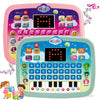 Kids Tablet Learning Pad with LED Screen Teach Alphabet Numbers Word Music Math Development Interactive Electronic Toy for Boys & Girls (Battery Not Included) Halloween Christmas Gift Ramadan Mubarak