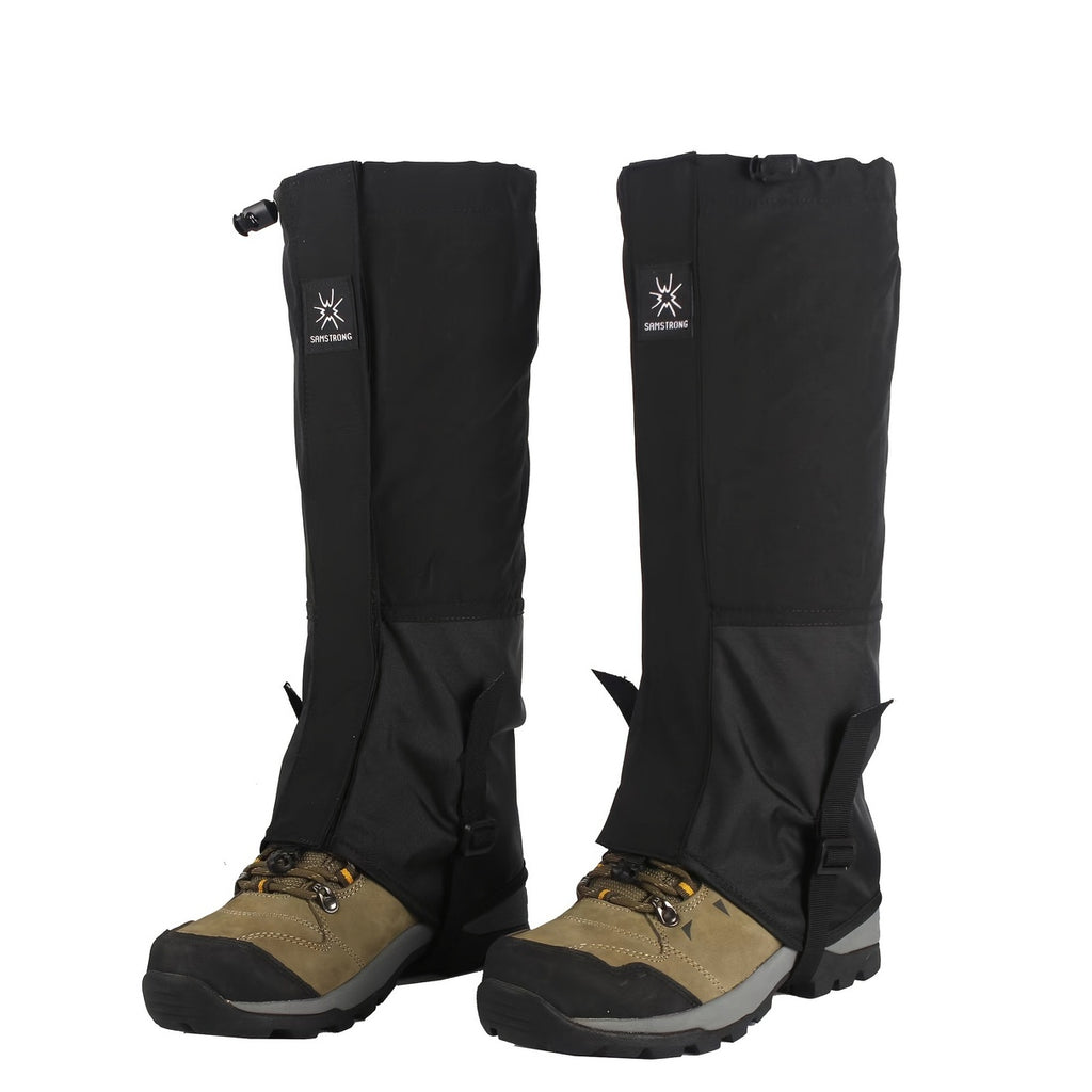 Waterproof Snowproof Leg Gaiters - Full Coverage Ankle Protection with Easy On/Off, Durable Waterproof Material for Skiing, Snowboarding, Hiking, Ice Climbing - Compatible with Alpine Boots & Shoes - Ideal for Winter Sports &