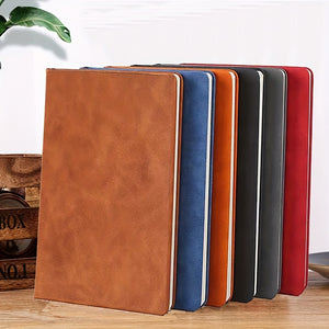 A5 Notebook Business Notebook, Soft Faux Leather Notepad 200 Pages A5 Thickening, Notebook For Office Home School Business Journal Notebooks Note Book