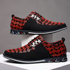 Men's Plus Size Faux Leather Casual Shoes, Formal Dress Anti-skid Lace-up Shoes For Business Office, Spring And Autumn