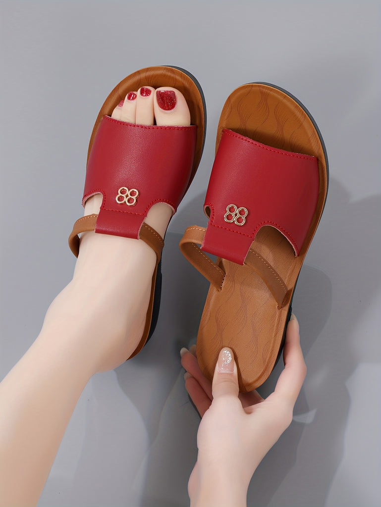 Women's Slip-Resistant Chunky Platform Mules - Slip-Resistant Thick Platform with Ankle Strap & Arch, Glossy Black Faux Cover Upper & Cushioned Insole - Casual to Formal Shoes for Casual Attire, Office, Semi-Formal Events - C