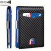 Minimalist Multi Functional Slim Wallet For Men, Card Holder Money Clip, RFID Blocking, Stylish Bi-fold PU Leather Wallet