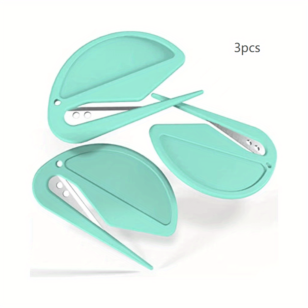 Stainless Steel Razor Blade Letter Opener - Safely Open Envelopes, Packages, and Papers with Ease - Durable Office Supplies for Women and Men