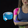 Enhanced Muscle Support & Recovery Kinesiology Tape - 5cm x 5m, Water-Resistant, Elastic, Universal Fit Sport Tape