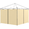 DodiOnline Set of Two 3 x 3(m) Replacement Zipped Gazebo Walls - Beige