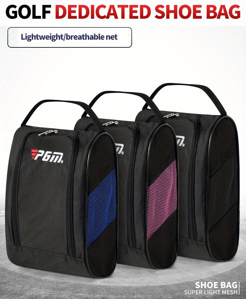 PGM Outdoor Golf Shoes Bags, Colorful Nylon Travel Zippered ConvenientSport Storage Bag XB001