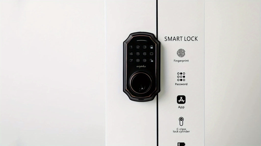Keypad Door Lock with Handle, Keypad Deadbolt Door Lock, Electronic Keyless Entry, User Pin Code, One Time Code, Mechanical Key, Backlit Keypad, Auto Lock, Long Battery Life (Not Include  Battery), Easy To Install