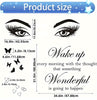 1 Set Inspirational Wall Decal Quotes Vinyl Beauty Eyes Wall Decal Wall Art Decor Sticker Positive Text Alphabet Wall Decal For Women Girls Bedroom Living Room Home Wall Decor