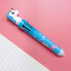 1pcs Kawaii Ballpoint Pen Set - 10 Colorful Gel Pens for Student Writing, Office Supplies, Cute Novelty Stationery for Halloween, Christmas Gift