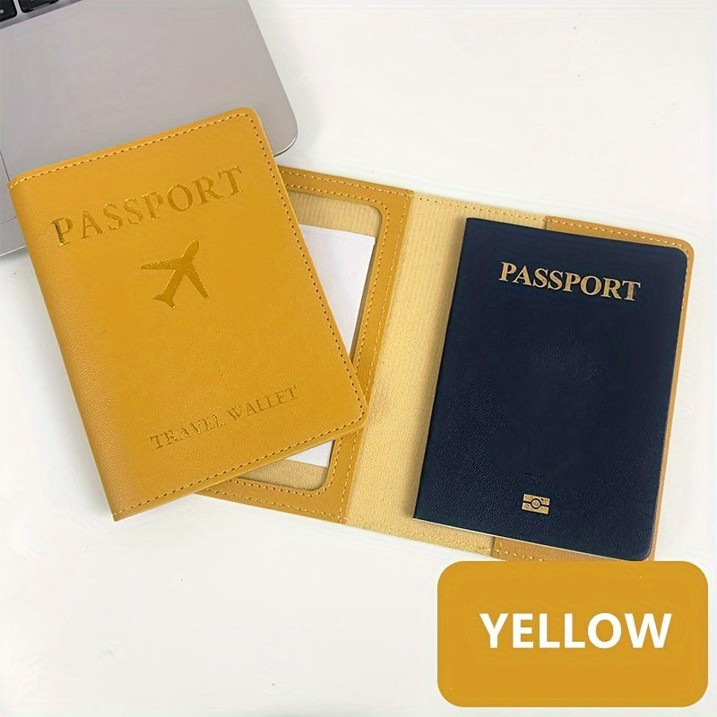 PU Leather Passport Holder, Waterproof Passport Cover For Travel, Passport Wallet