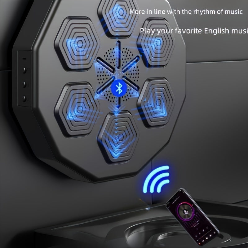 1pc Music Boxing Machine, Training Boxing Equipment, Electronic Intelligent Focus Agile Wall Target, 6 Relaxation Machines For Home Exercise, Valentine's Day Gift, Christmas Gift