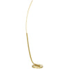 DodiOnline Modern 147cm Curved LED Floor Lamp - Gold Tone