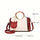 Color Contrast Handbag For Women, Trendy PU Leather Shoulder Purse, Versatile Crossbody Bag With Cute Cat Coin Purse