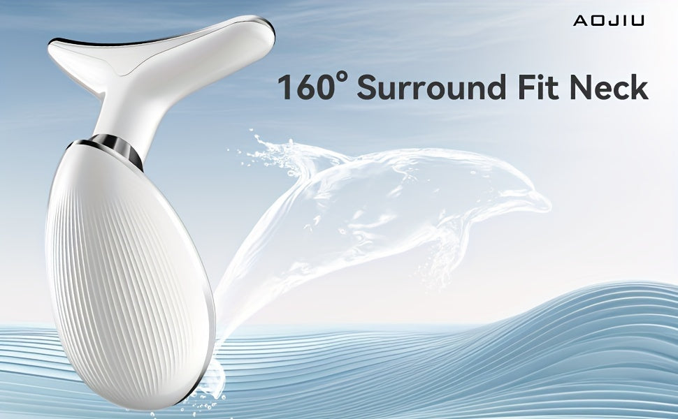 AOJIU SpaLux - 3-Mode Portable Neck and Facial Massager for Relaxation, Skin Care, and Beauty - Perfect Gift for Girls and Women