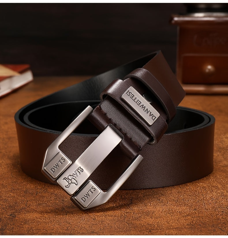 Men's Pin Buckle PU Leather Fancy Retro Jeans Belt