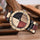 Unique Handcrafted Wooden Watch - Round Analog Quartz Timepiece with Colorful Bamboo Wood Dial and Wooden Strap for Casual Men - Non-Waterproof, Electronic Movement, Pointer Display