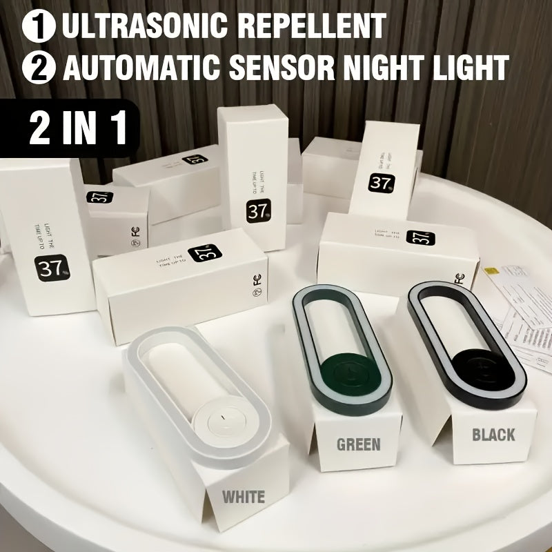 1pc/2pcs USB Electronic Mosquito Repellent Lamp-LED Lighting Night Light Atmosphere Lamp Keep Insects Away Repel Mosquitoes, Rats, Cockroaches, And Spiders