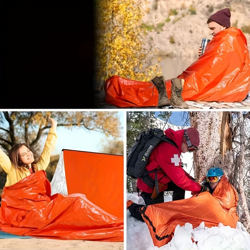 1/2pcs Outdoor Sleeping Bag, Emergency Camping Hiking Sleeping Bag,, High Quality, Low Negative Reviews