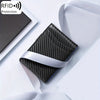 Minimalist Multi Functional Slim Wallet For Men, Card Holder Money Clip, RFID Blocking, Stylish Bi-fold PU Leather Wallet