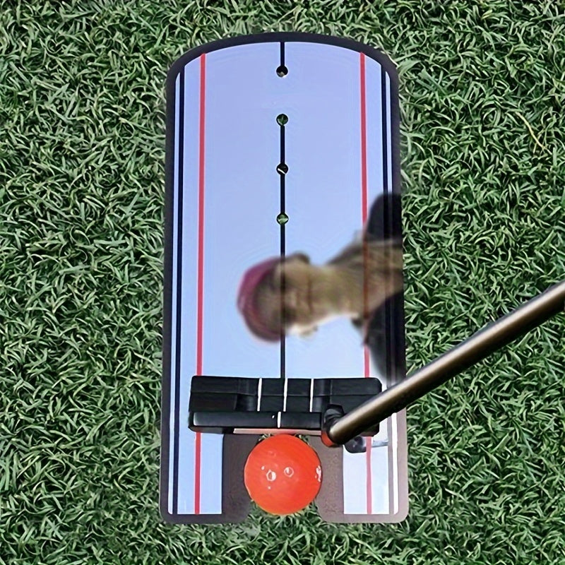 Golf Putting Mirror - Perfect Your Alignment and Swing with Outdoor Training Aid and Swing Trainer Accessory