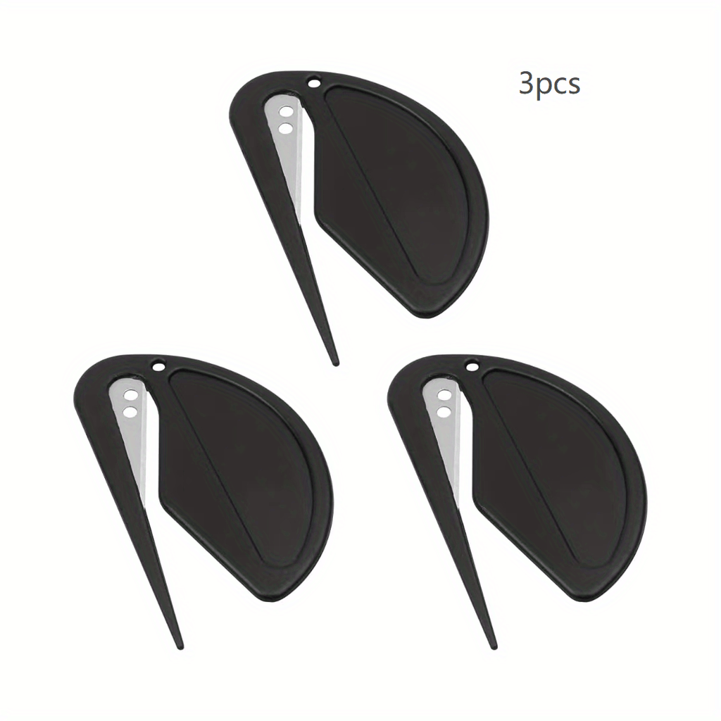 Stainless Steel Razor Blade Letter Opener - Safely Open Envelopes, Packages, and Papers with Ease - Durable Office Supplies for Women and Men