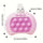 1pc Fast Push Bubble Game, Handheld Pop Light Up Pro Game Toy, Electronic Quick Push Game, Sensory Toy, Pink Bunny Halloween Christmas Gift