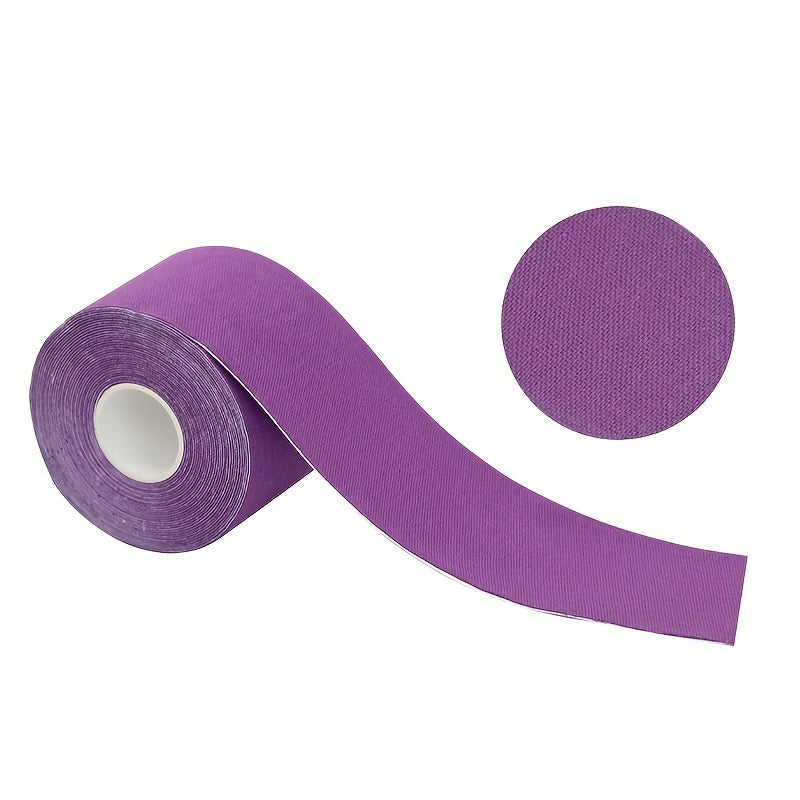 Enhanced Muscle Support & Recovery Kinesiology Tape - 5cm x 5m, Water-Resistant, Elastic, Universal Fit Sport Tape