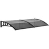 DodiOnline Door Canopy Awning Outdoor Window Rain Shelter Cover for Front/Back Door Porch Black 196 x 75cm