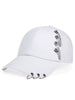 1pc 1pc Unisex Trendy Sunshade Adjustable Baseball Cap With Rivets For Outdoor Sport