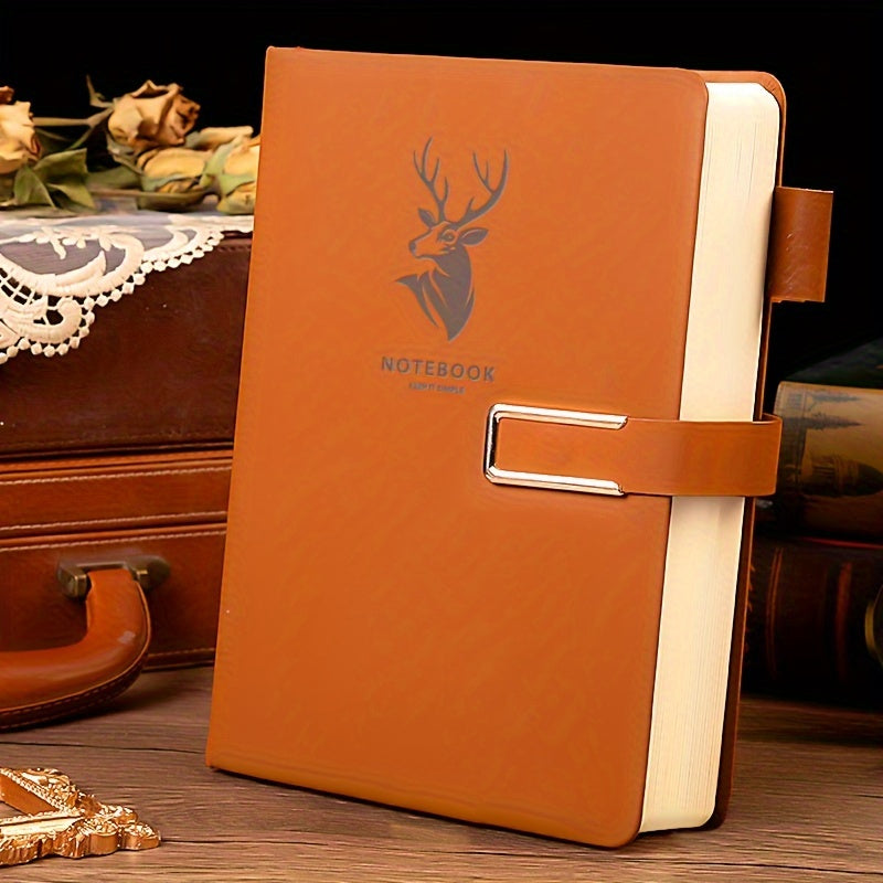 360 Page Premium Faux Leather Buckle, Soft Faux Leather A5 Notebook Suitable For Home, Office, And Study