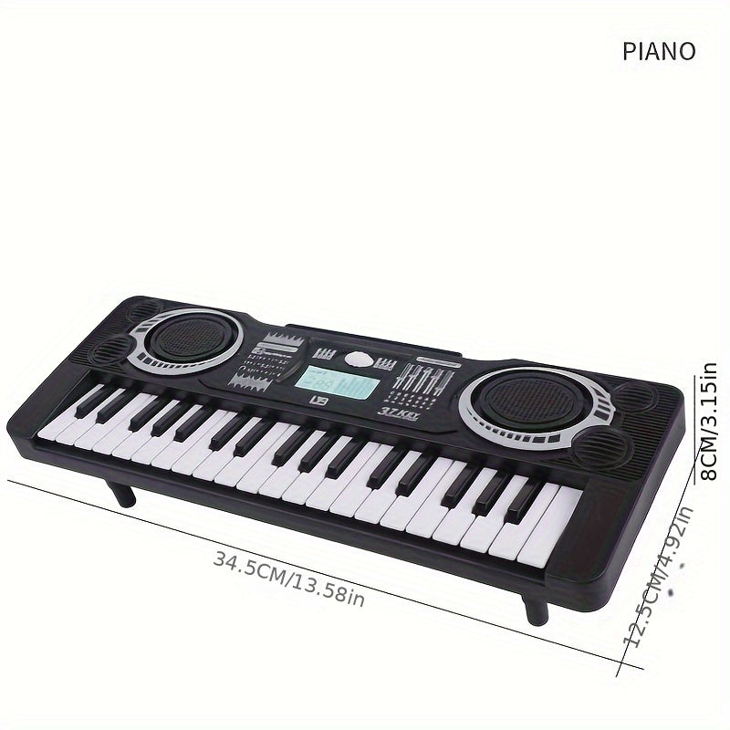 37-key Multifunctional Electronic Keyboard, Simulation Instrument Music Toy, Piano Toy Gift For Beginners (batteries Not Included)