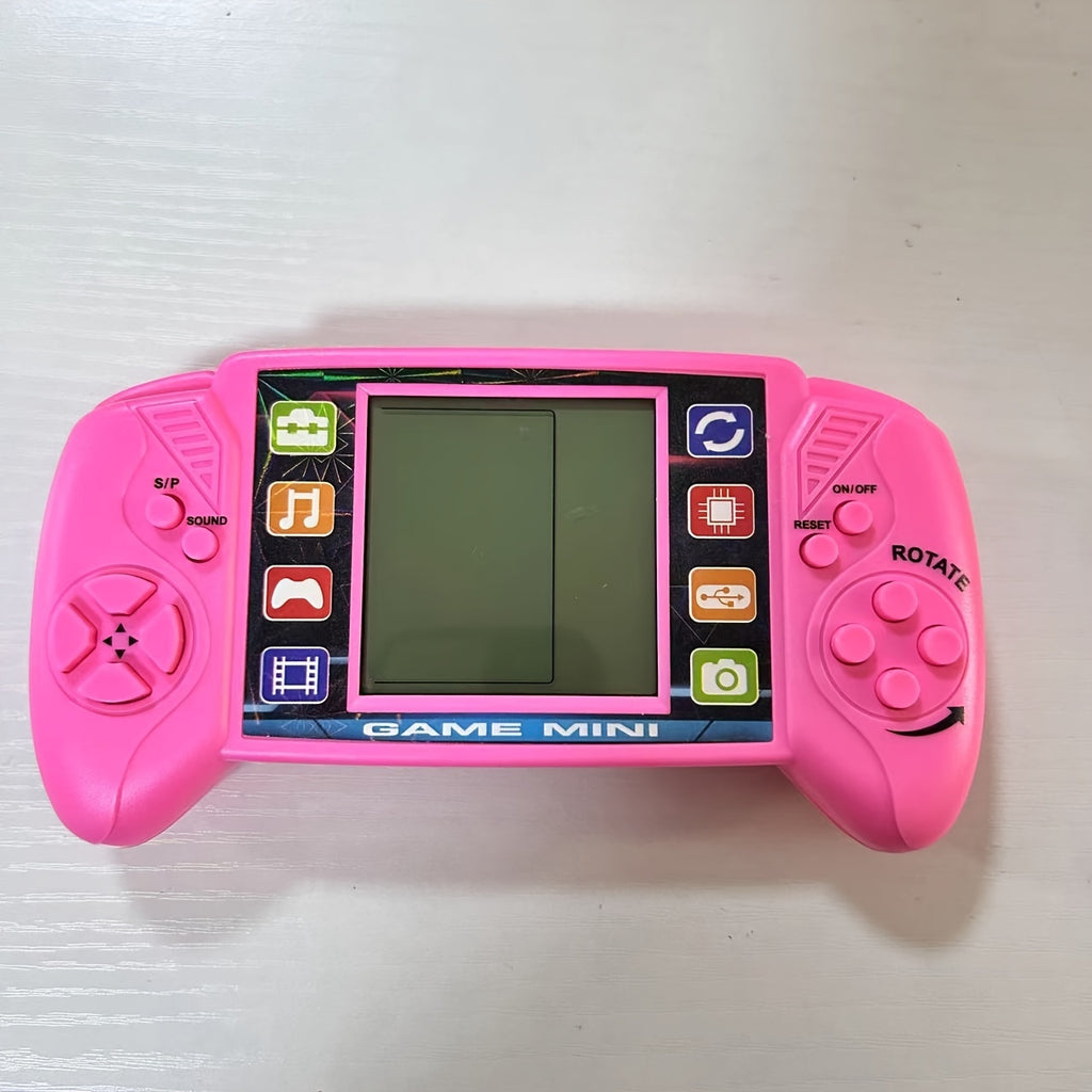 1pc Big Screen Retro Classic Handheld Game Console - Portable Electronic Toys with Classic Games, Nostalgic Design and Easy-to-Use Interface