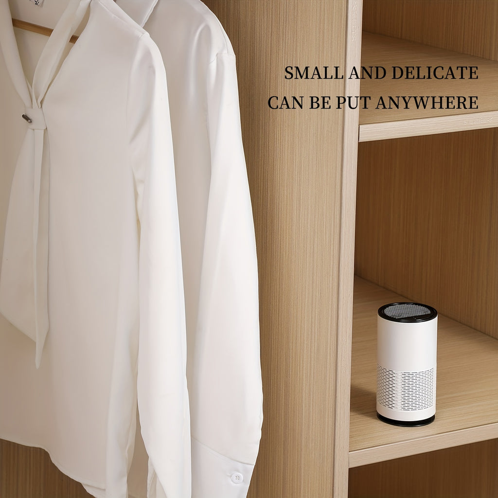 1/2pcs Portable True HEPA Air Purifier for Home, Office, and Car - Eliminates 99.97% of Dust, Odors, and Allergens for Fresh Air