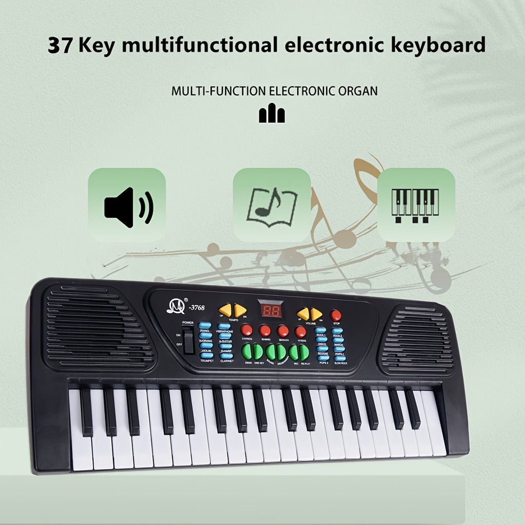 37 Keys Electronic Piano, Single Channel Children's Keyboard Piano, Portable Electronic Piano For Children, Music Piano Keyboard Educational Toys, For Boys Girls Starter Educational Toys Halloween Christmas Birthday Gifts