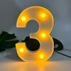 1pc Alphabet Letter LED Lights Luminous Number Lamp Decor, Battery Night Ligh, t For Home Wedding Birthday Christmas Party Decoration Letters Numbers Light, Home Decor