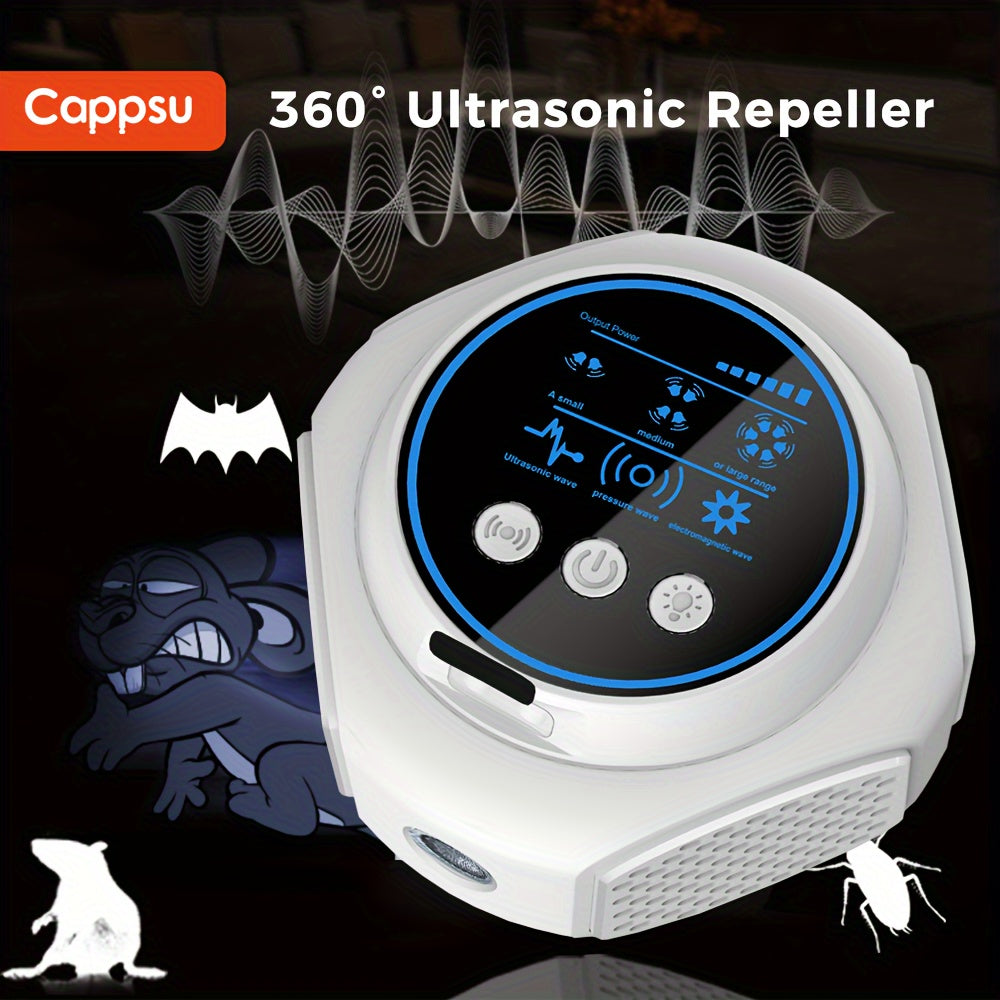 1pc, Ultrasonic Pest Repeller, Upgraded Mouse Repellent, Electronic Rodent Repellent, Pest Repellent Ultrasonic Plug In, Rat Mice Repellent, Spider Repellent For Rodent, Spider, Bugs, Rats, Mouse, Cockroaches, Pest Control, H