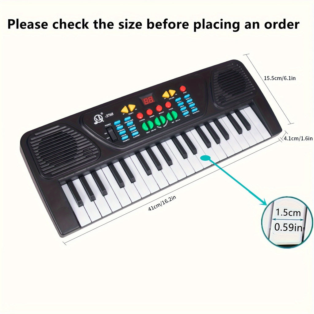37 Keys Electronic Piano, Single Channel Children's Keyboard Piano, Portable Electronic Piano For Children, Music Piano Keyboard Educational Toys, For Boys Girls Starter Educational Toys Halloween Christmas Birthday Gifts