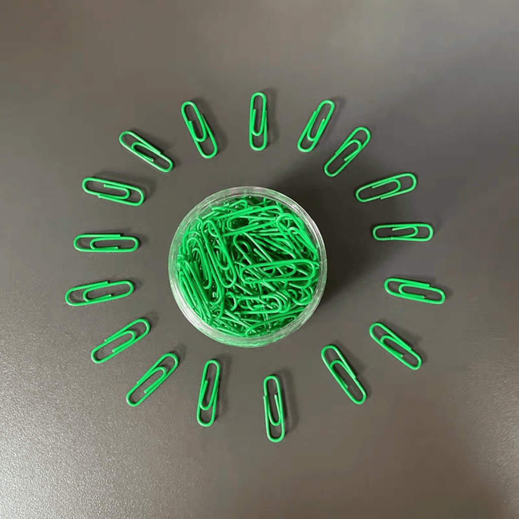 200pcs Large Metal Paper Clips - Nickel Plated, Colorful, Pin Barrel Design, Bookmark Function, Office and School Stationery Essentials