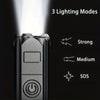 1pc Powerful Zoomable Flashlight, Outdoor Multi-functional Portable Home Small Flashlight, Telescopic Zoom Light ABS Material